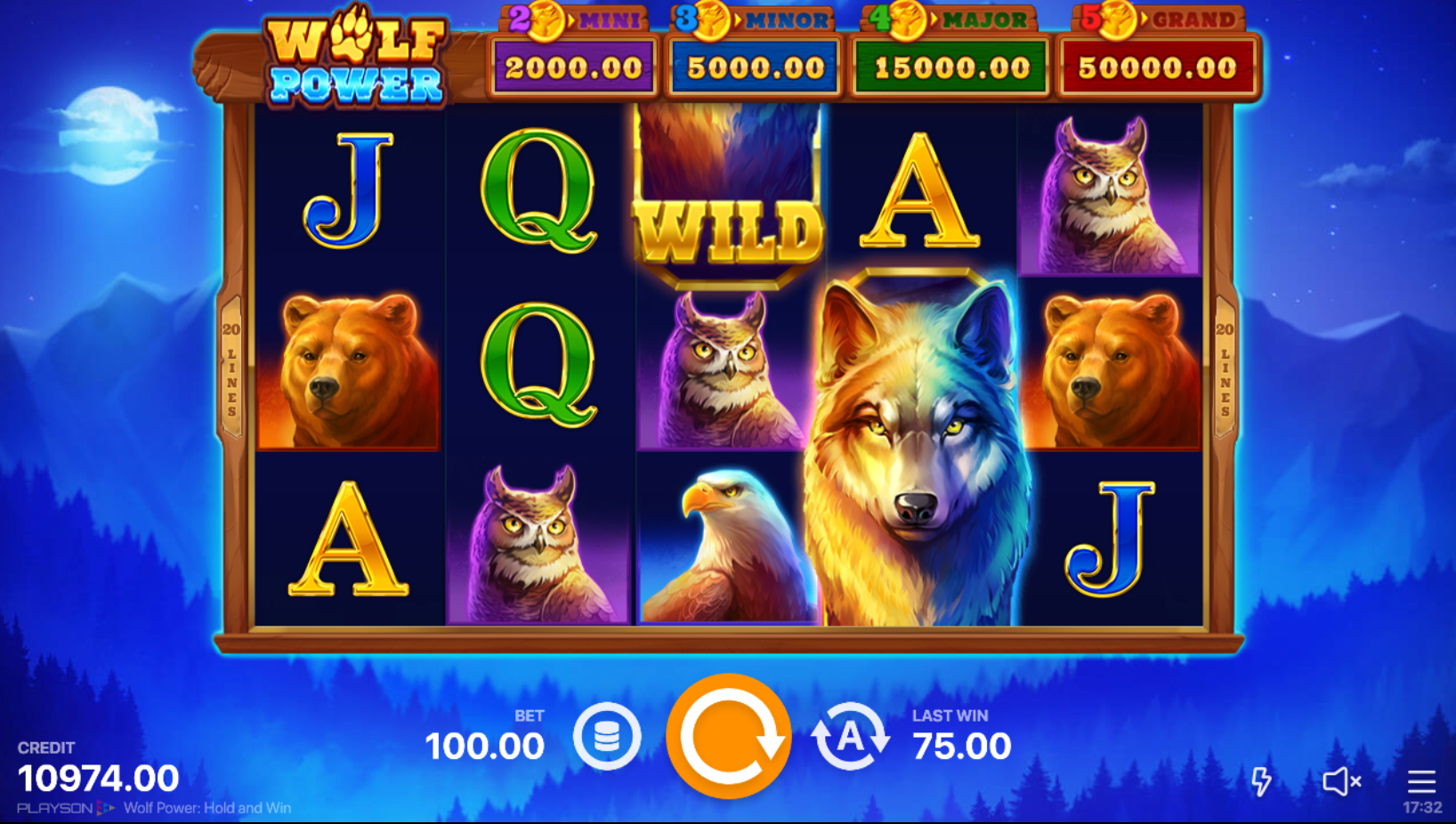 Wolf Power Hold and Win slot