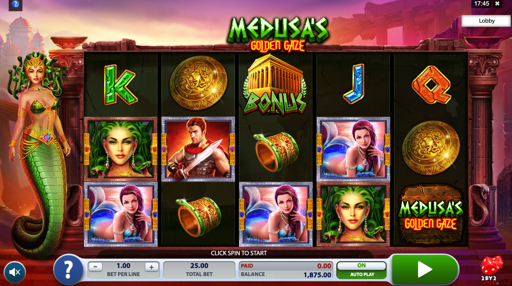 Medusa Golden Gaze slot