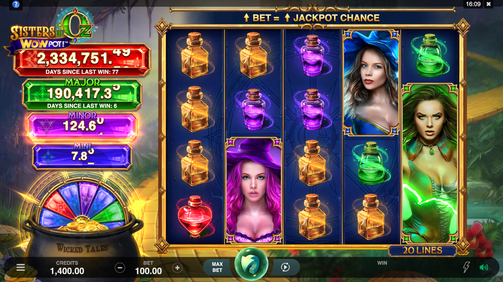 Sisters of Oz slot